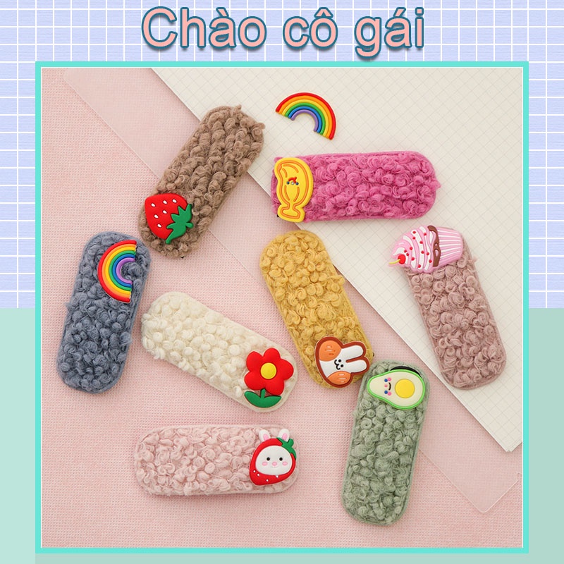 Kẹp Tóc Màu Cầu Vồng Dễ Thương Cho Nữ