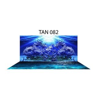 Tranh dán bể cá Rồng 3D - 120x60cm (Nhiều mẫu)