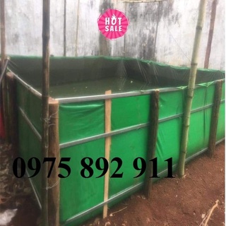 Hồ bể bạt nuôi , ếch , cá - 8m² (4x2x1)