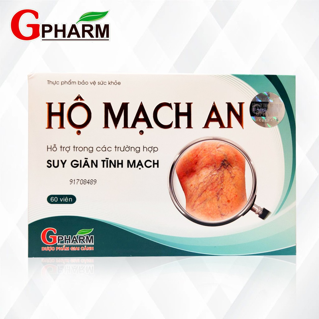 HỘ MẠCH AN - 60 viên hỗ trợ trong các trường hợp suy giãn tĩnh mạch