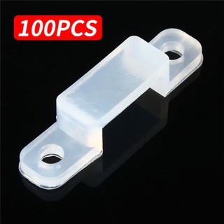 100pcs LED Lamp With Fixing Clip fFrmware Silicone Inner Width 12mm