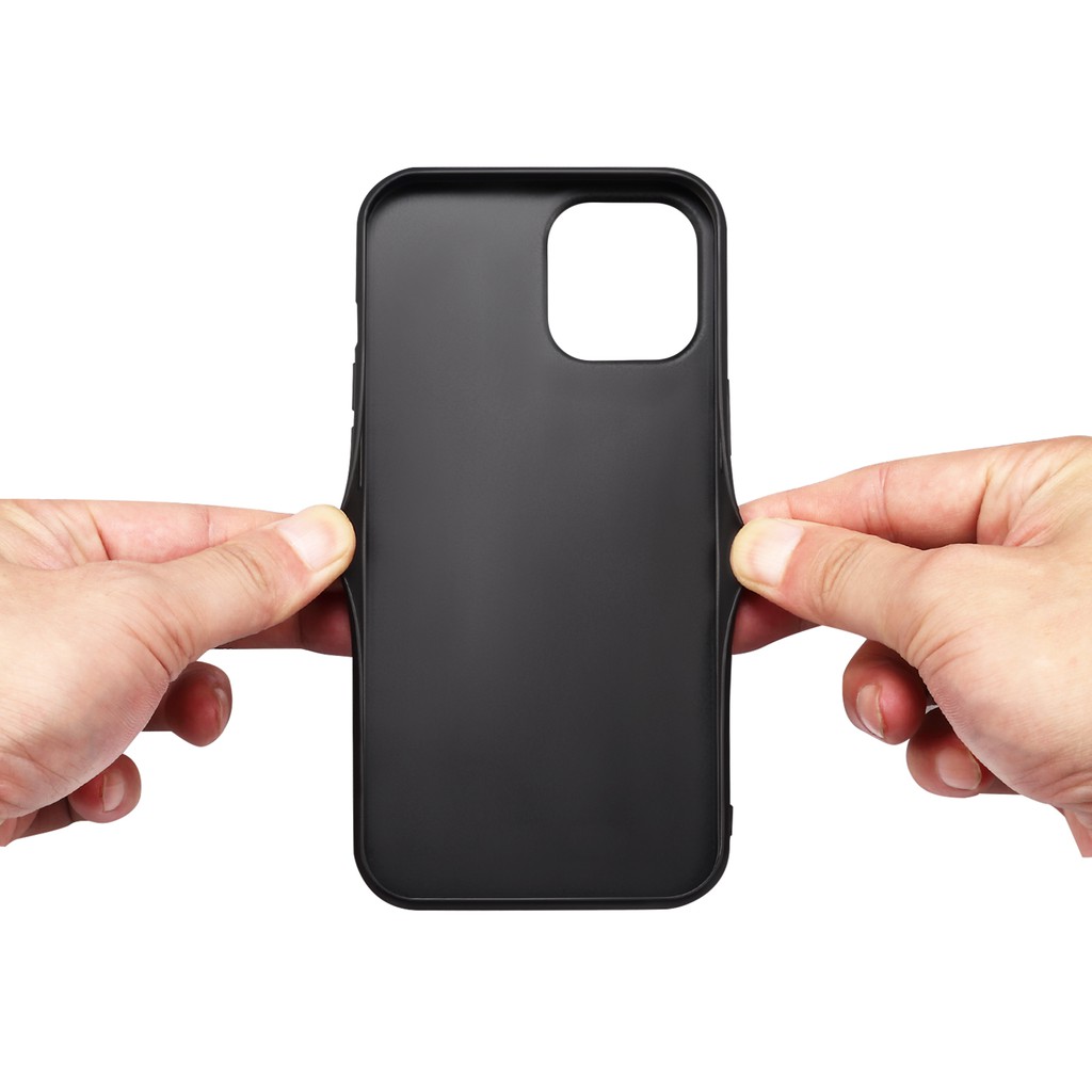 Ốp Điện Thoại Da Viền Silicon Dẻo Thiết Kế Sang Trọng Chống Sốc Kèm Ngăn Đựng Thẻ Cho iPhone 14 12 11 13 Pro Max 1