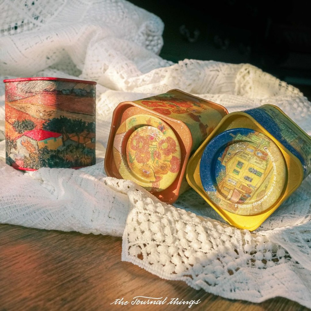 Van Gogh Tea Tin (Hộp Trà Thiếc Tranh Van Gogh)