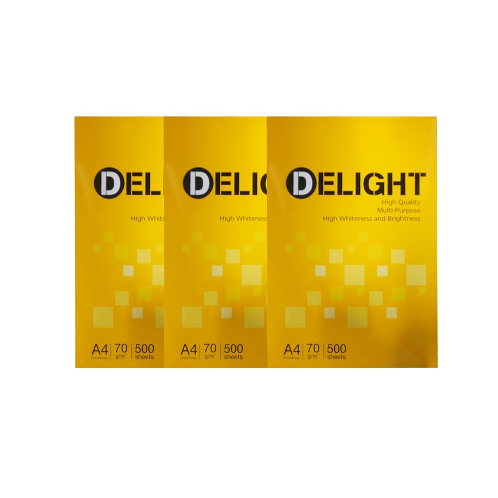 [Nowship] Giấy A4 Delight 70 gsm (1 ram = 500 tờ)