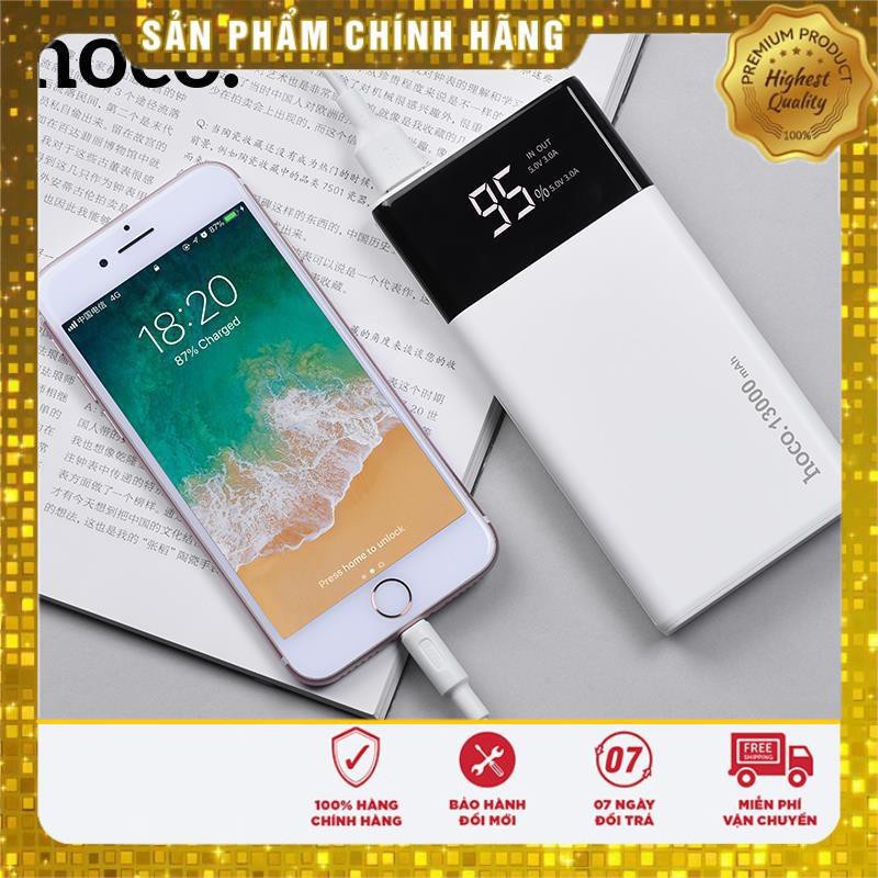 Pin sạc dự phòng Hoco B12Z Superior 13000mAh In/Output 3A, màn hình LCD