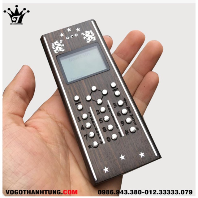 Vỏ gỗ 1202 khảm inox