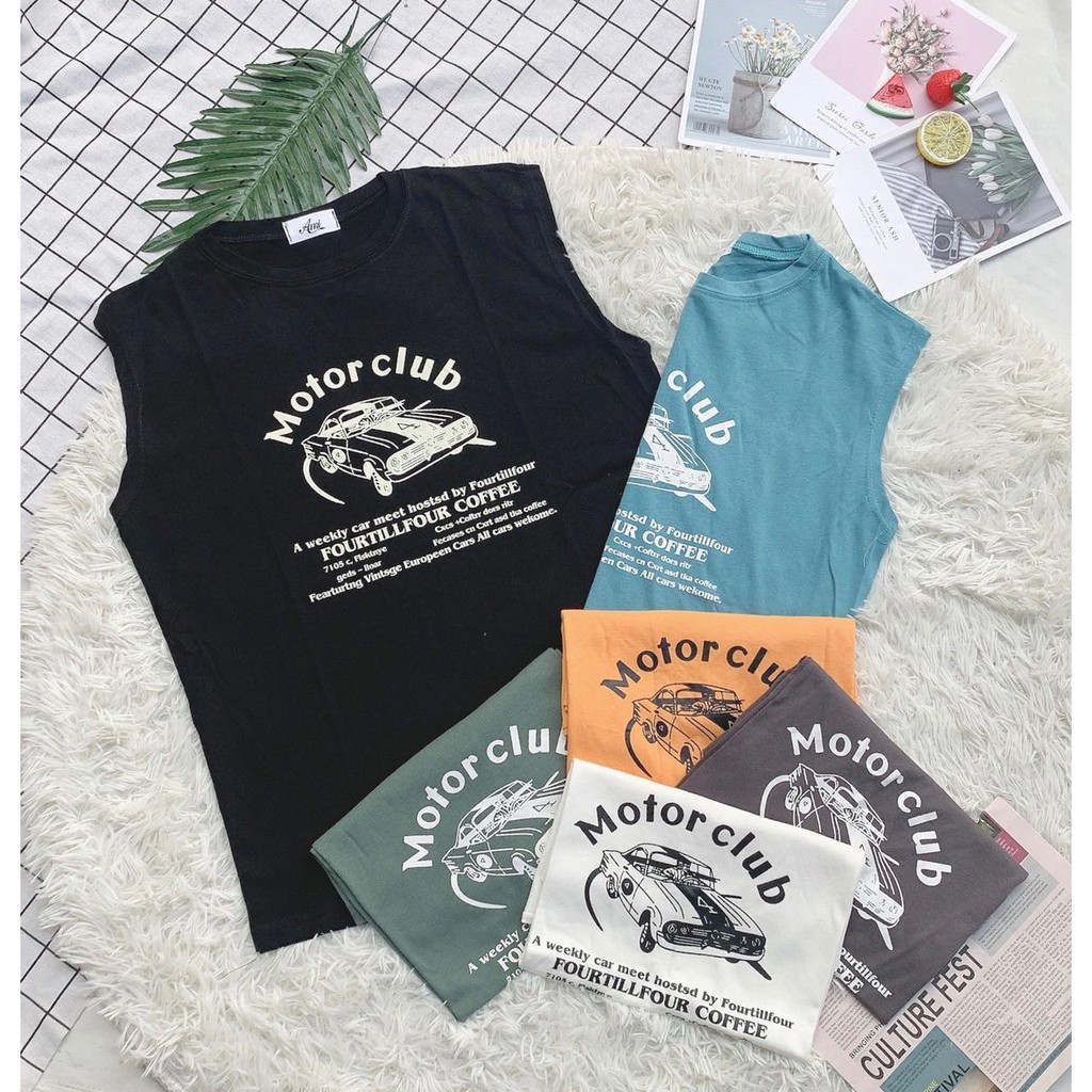 🌈Áo tanktop MOTO  (Có sẵn/ảnh thật)