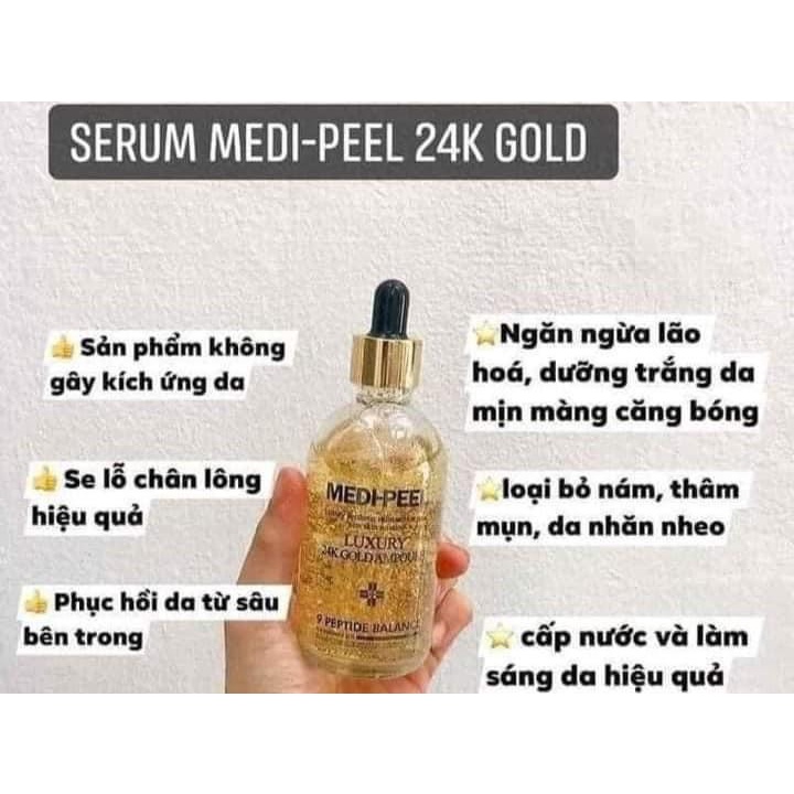 Serum 24k Gold Medipeel Hàn Quốc phục hồi làn da từ sâu bên trong lọ 100ml - CO160