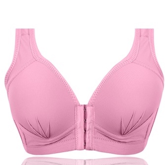 Plus Áo Ngực Cotton Mỏng Không Gọng Cài Khóa Trước Thiết Kế Thoáng Khí Thoải Mái Thời Trang