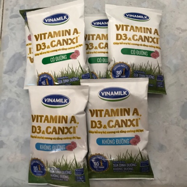 Combo 7 bịch sữa Vinamilk 220ml