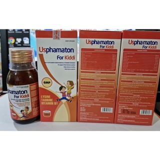 Siro Usphamaton for Kiddi  bổ sung Lycine, Taurine, Vitamin B1 giúp bé ăn ngon miệng, nâng cao sức khỏe Bé.