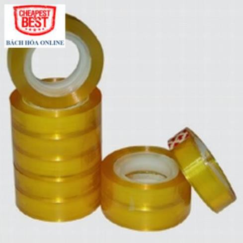 Combo 2 cuộn Băng dính, băng keo nhỏ loại dày, băng keo nhỏ 1.2F