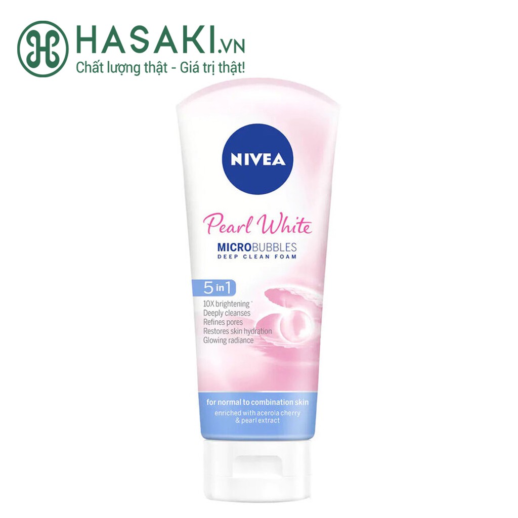 Sữa Rửa Mặt Nivea Dành Cho Nữ Micro Bubbles Deep Clean Foam 5IN1 100G