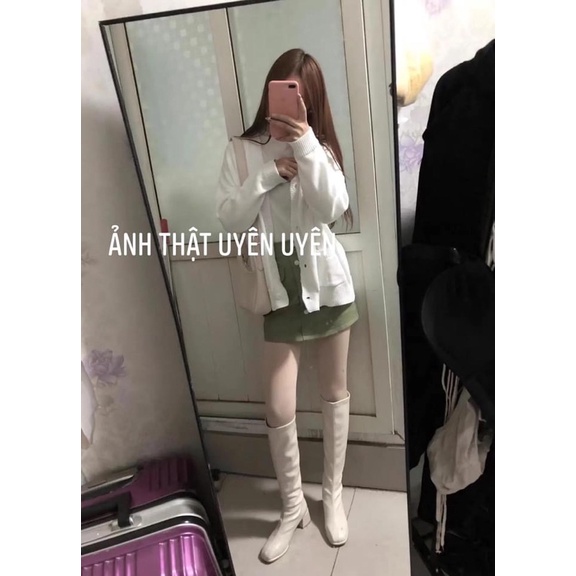 BỐT ĐÙI DA TRƠN MŨI VUÔNG