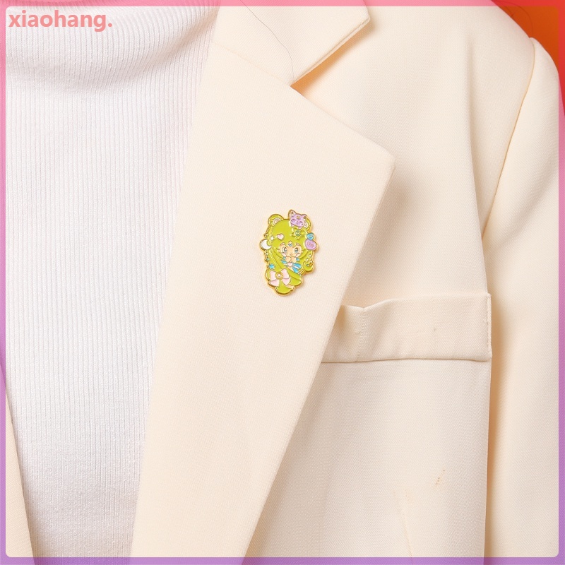 Ghim Cài Áo Hoạt Hình Thủy Thủ Mặt Trăng Tráng Men Thích Hợp Làm Quà Tặng Bạn Bè