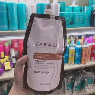 Dầu hấp siêu mềm mượt tóc COLLAGEN FARACI 500ML ( chính hãng)