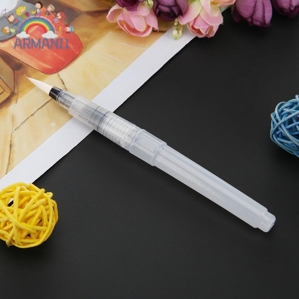 Armani Plastic Handle Ink Brush Tap Water Pen Watercolor Painting Pen Art Supplies