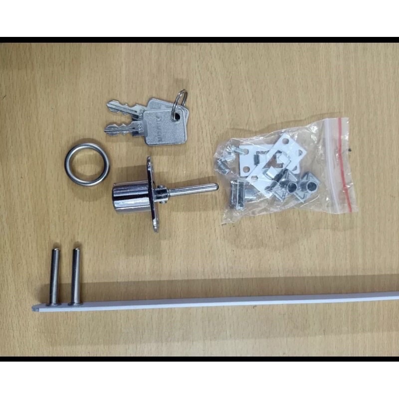 Khoá tủ 3 ngăn Ivan| Khoá hộc tủ 3 ngăn