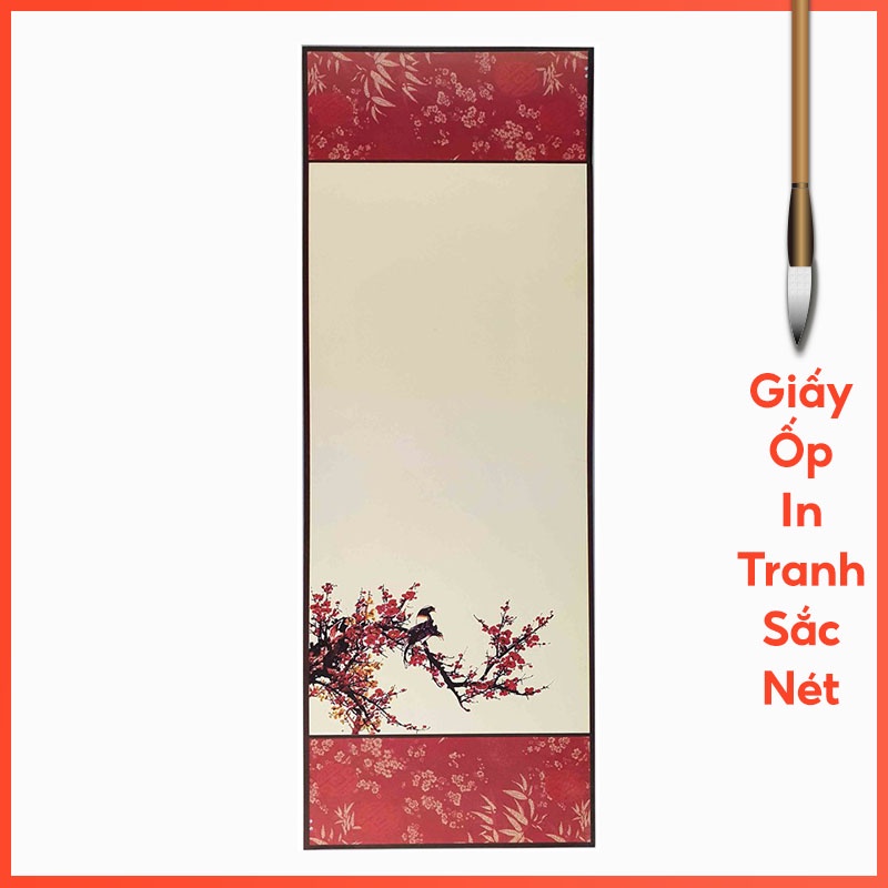 Liễn Giấy Viết Thư Pháp, Liễn Giấy Mỹ Thuật In Tranh Giấy Ốp 19x54cm - Set 05 tờ