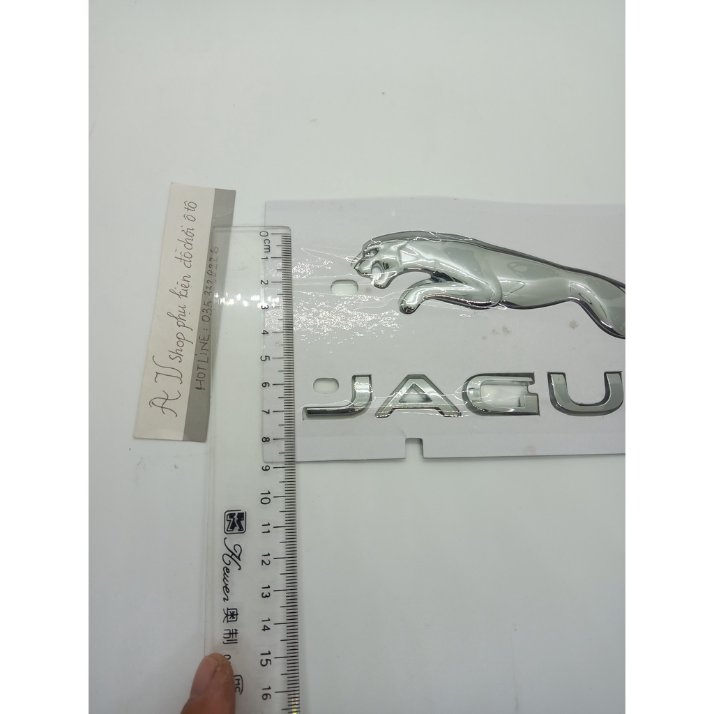 Miếng Dán logovà chữ JAGUAR Bằng ABS Trang Trí Xe Hơi