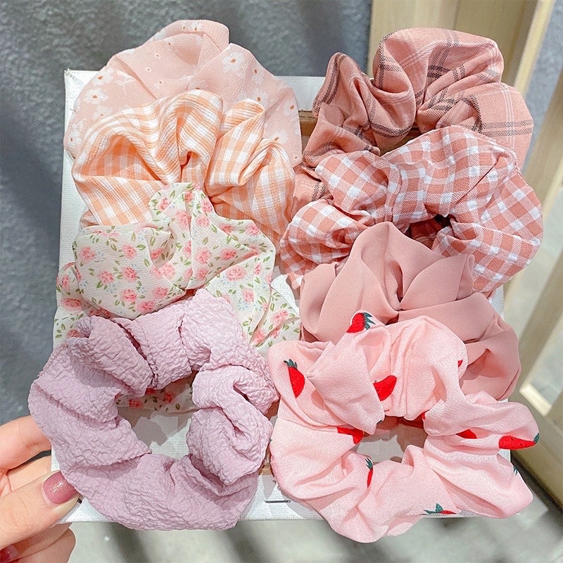 Dây buộc tóc scrunchies hàn quốc
