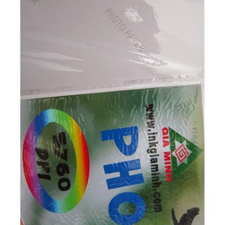 GIẤY DECAL BÓNG IN TEM NHÃN 110gsm- KHỔ A4
