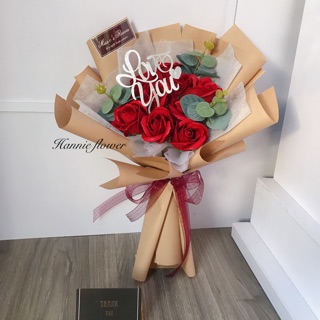 [Hannie Flower] Bó hoa sáp đỏ 10b