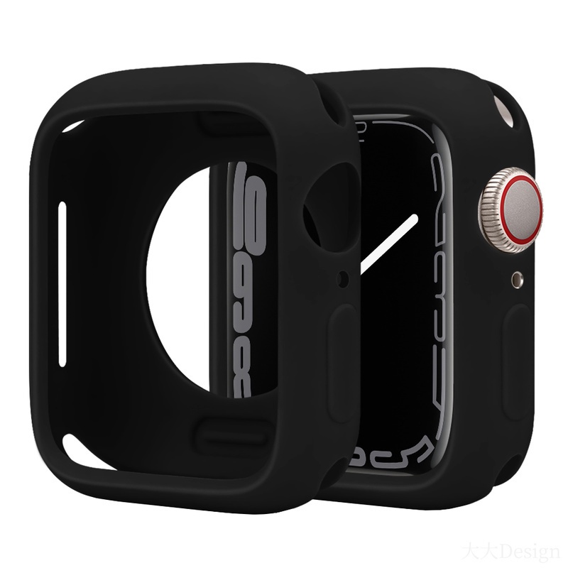 Ốp Bảo Vệ Bằng Silicon Mềm Cho Apple Watch 7 6 SE 5 4 3 2 45mm 44mm 42mm 41mm 40mm 38mm