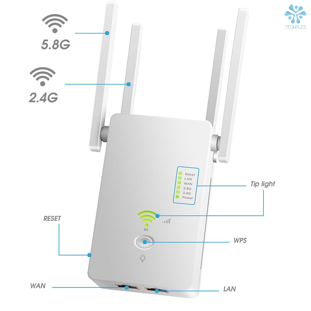 Bộ Khuếch Đại Tín Hiệu Wifi Ac1200Mbps 802.11n 2.4ghz / 5.8ghz | BigBuy360 - bigbuy360.vn