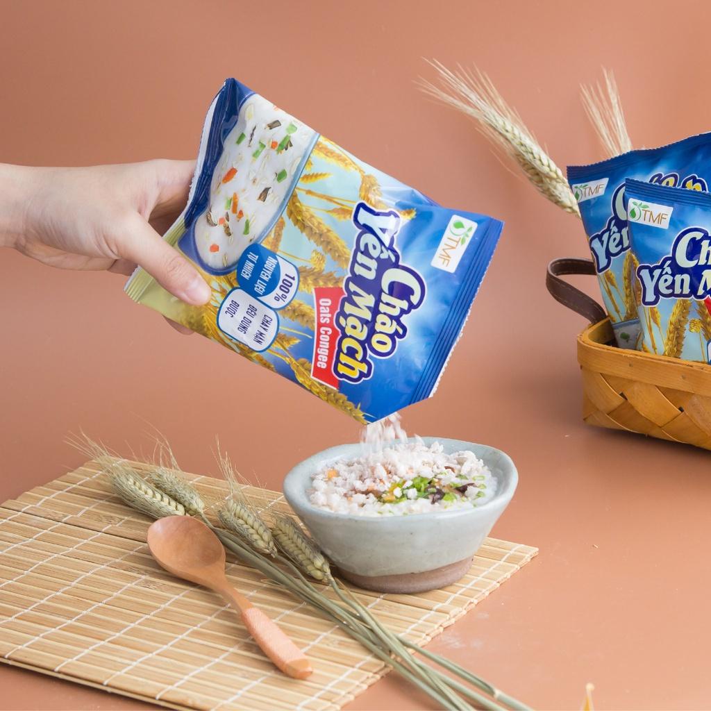 Cháo gạo lứt yến mạch ăn liền Tâm Minh Foods Tiện lợi eatclean - Gói 50GR
