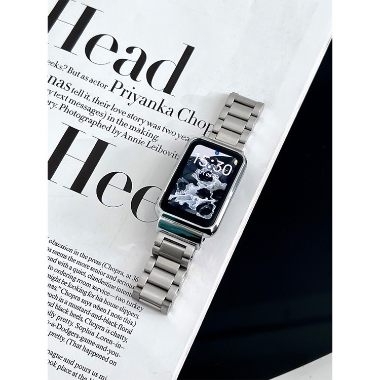 Dây Đeo Màu Bạc Thay Thế Cho Đồng Hồ Thông Minh Xiaomi Mi Band 7 Pro Mi Band 7 Pro 7pro