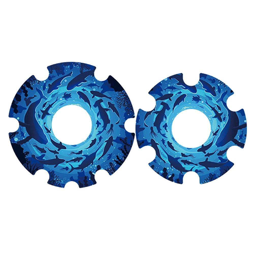 MUVAKO Bộ 2 Miếng Dán Vỏ Bánh Xe Trước Bằng PVC Chất Lượng Cao Cho Xe Scooter Điện