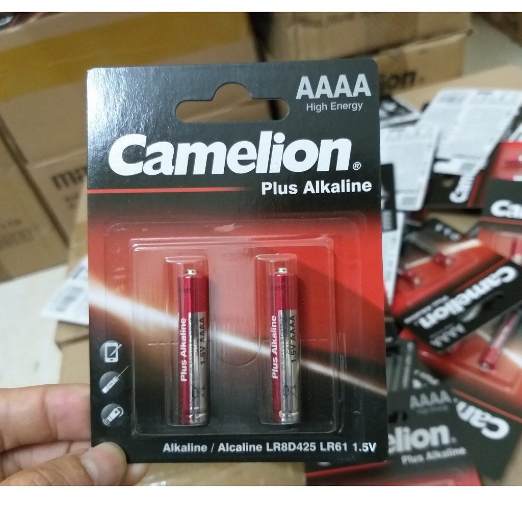 [CHÍNH HÃNG] Pin 4A Pin AAAA Plus Alkaline (1,5V) Camelion, Pin 4A LR8D425 LR61 (2 viên/ vỉ)