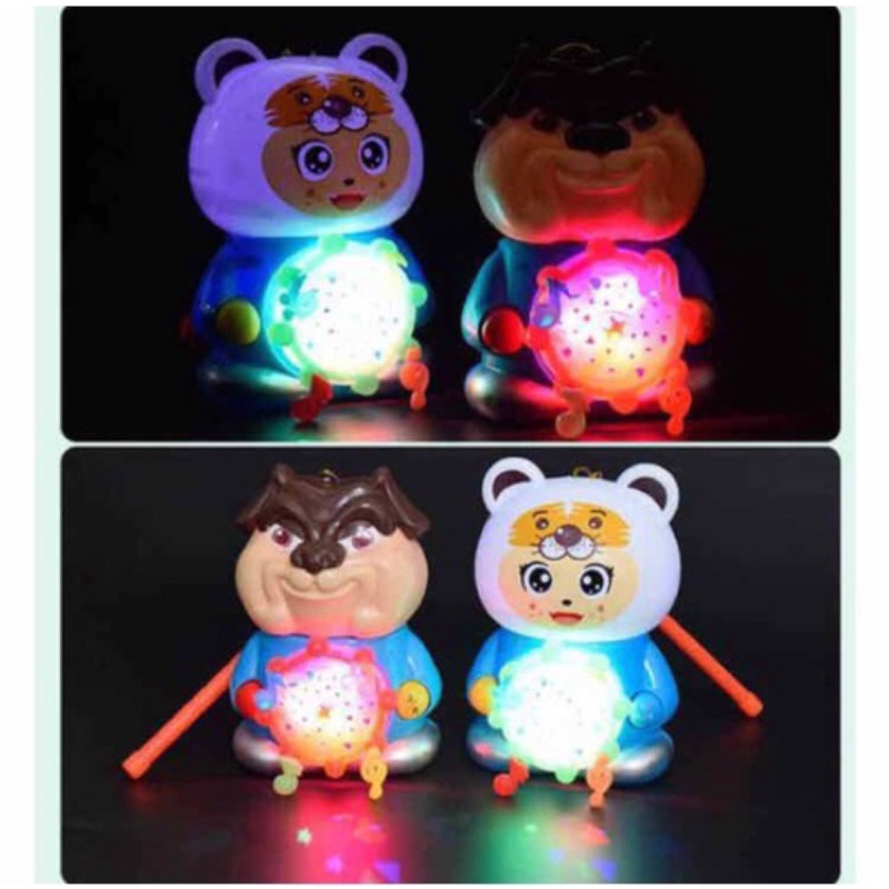 Đèn lồng đèn trung thu hình con vật có đèn nhạc cho bé