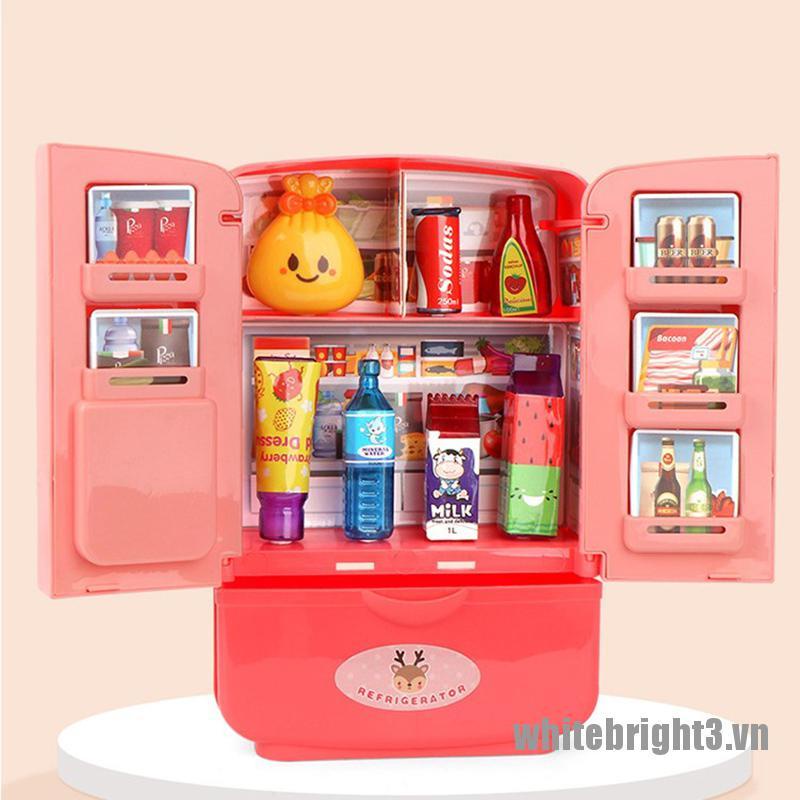 1 Bộ 3 Tủ Lạnh Đồ Chơi Mini Cho Bé