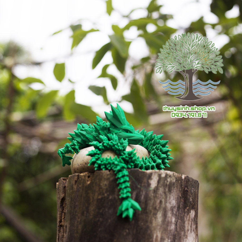 Mô Hình Rồng Crystal_rồng băng cử động khớp linh động bằng công nghệ in 3D trang trí nhà cửa, phong thủy