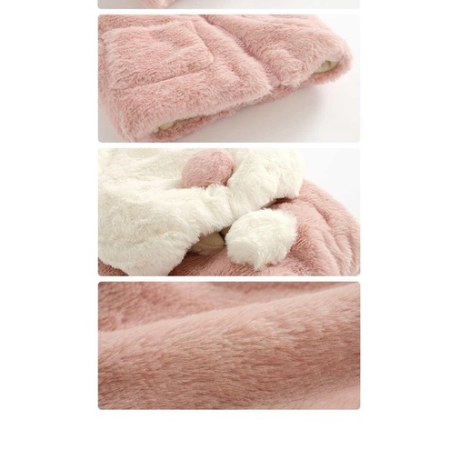 Áo khoác không tay lót nhung thời trang thu đông cho bé gái