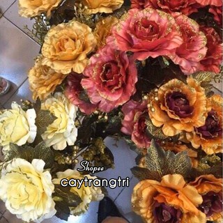 🌹Cành Hoa Hồng Nhũ Cao Cấp