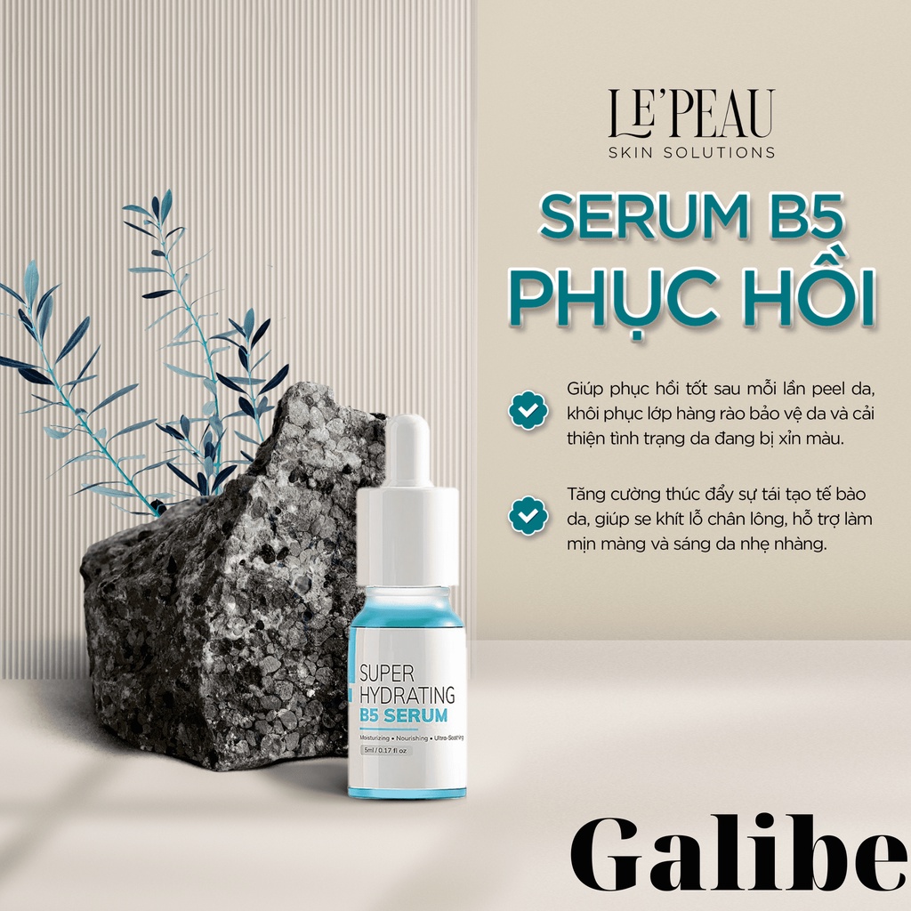 Peel da vi tảo LE PEAU peel da retinol, thay da sinh học giảm thâm, giảm sạm nám GALIBE OFFICIAL STORE