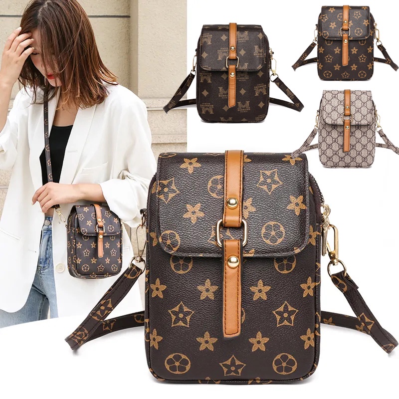 Túi Đựng Điện Thoại mini Nhiều Lớp Phong Cách retro Mùa Hè Cho Nữ 2021 kf097