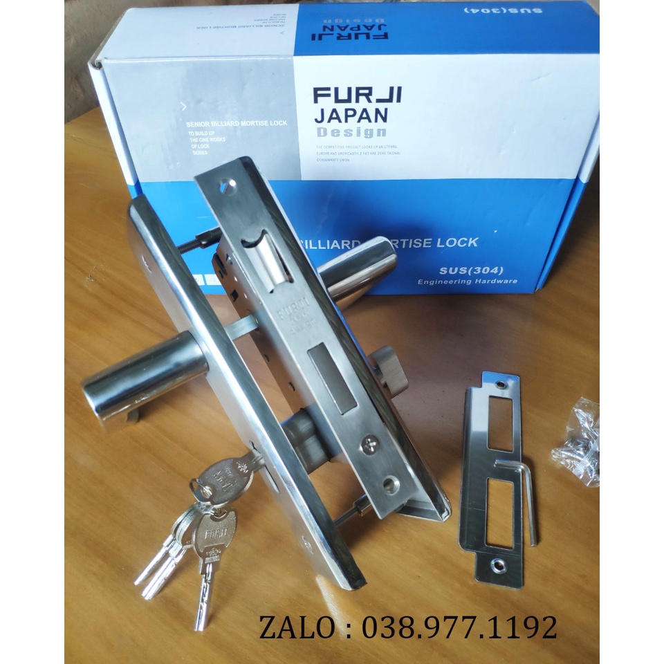Khóa cửa thông phòng, khóa cửa gạt tay  INOX FURJI JAPAN CAO CẤP