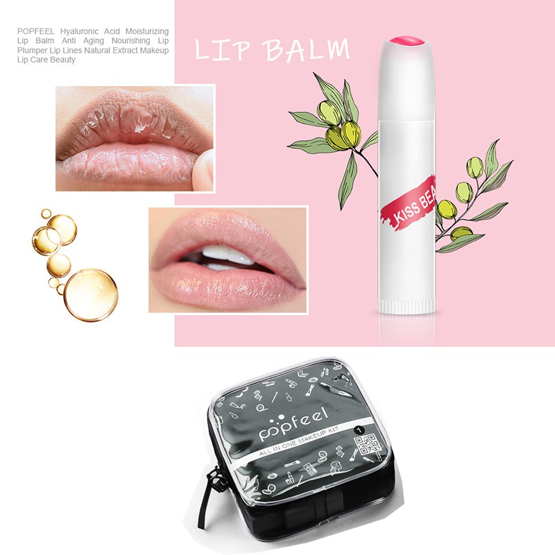 (Hàng Mới Về) 1 Bộ Mỹ Phẩm Son Môi + Kem Che Khuyết Điểm Popfeel | BigBuy360 - bigbuy360.vn