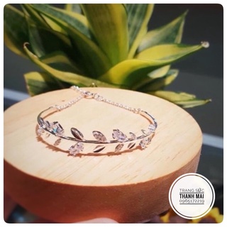 Vòng tay lá bạc ta chuẩn 100%