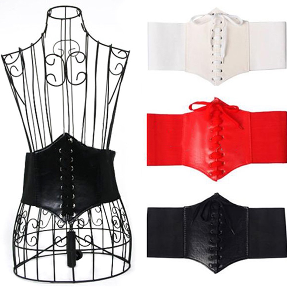 Đai Thắt Lưng Corset Giả Da Thời Trang Cho Nữ