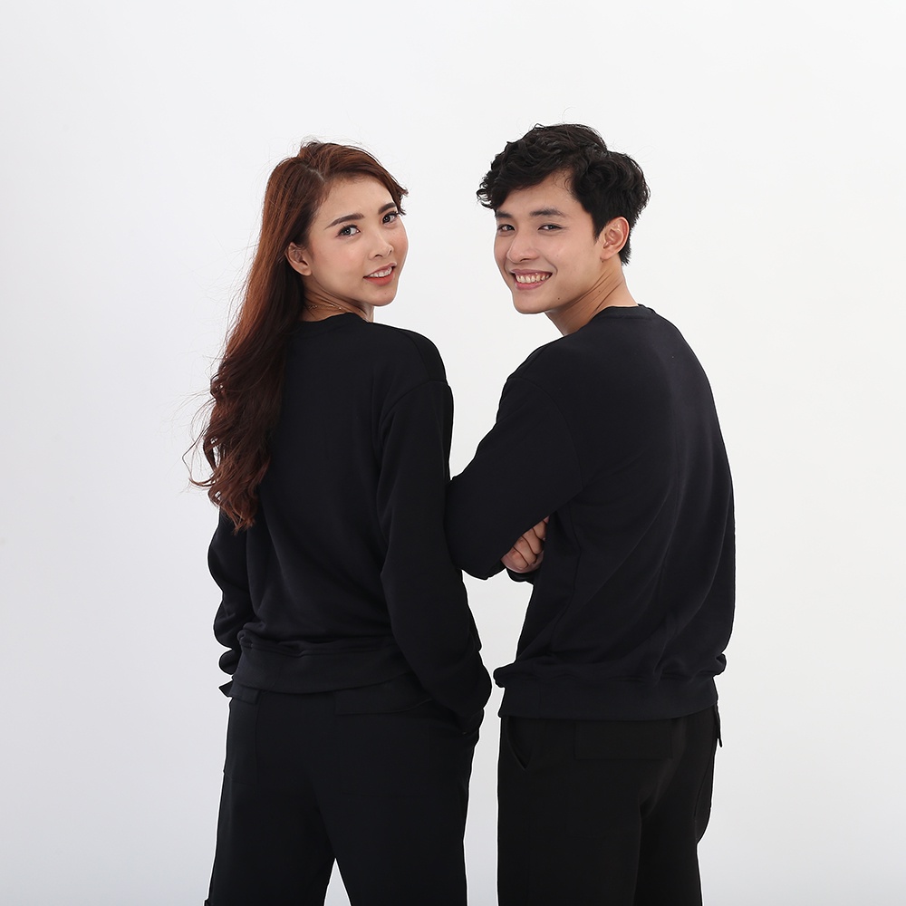 Áo thun dài tay trơn basic Botee form rộng unisex nam nữ