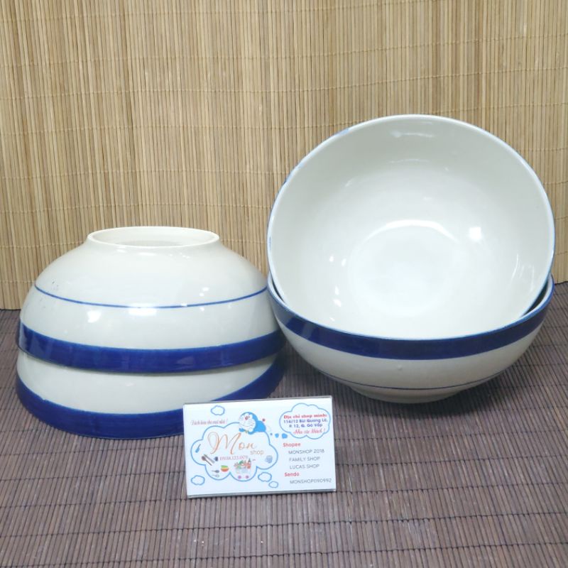 💢🤗TÔ LỚN 20×7cm MẪU GỐM XƯA CAO CẤP CHỈ XANH🙊😛