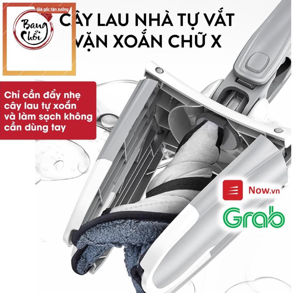 Cây lau nhà tự vắt vặn xoắn chữ X LOCK&COCK trục xoay 360 độ sử dụng dễ dàng thân thép sơn tĩnh điện