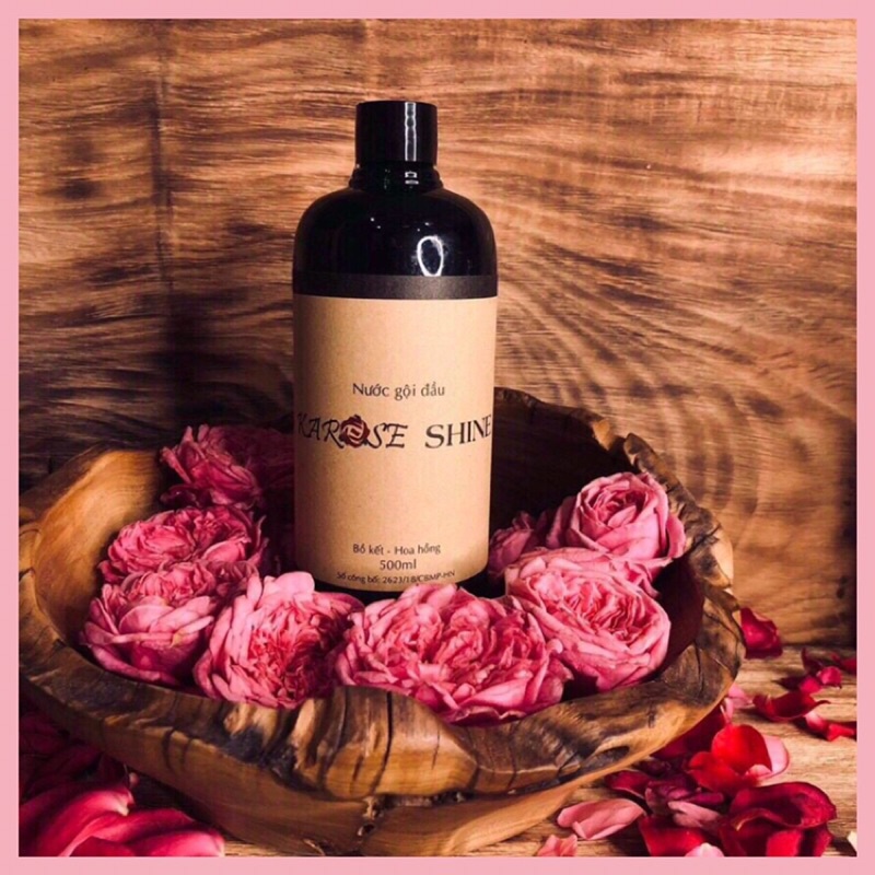Nước Gội Đầu Bồ Kết Hoa Hồng Karose Shine 500ml