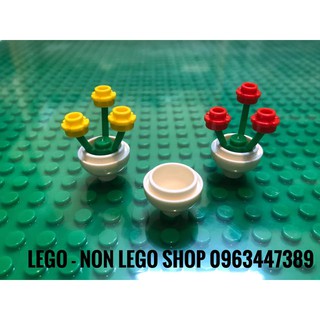Phụ Kiện Chậu Hoa , Cái Bát Màu Trắng ( 2c )