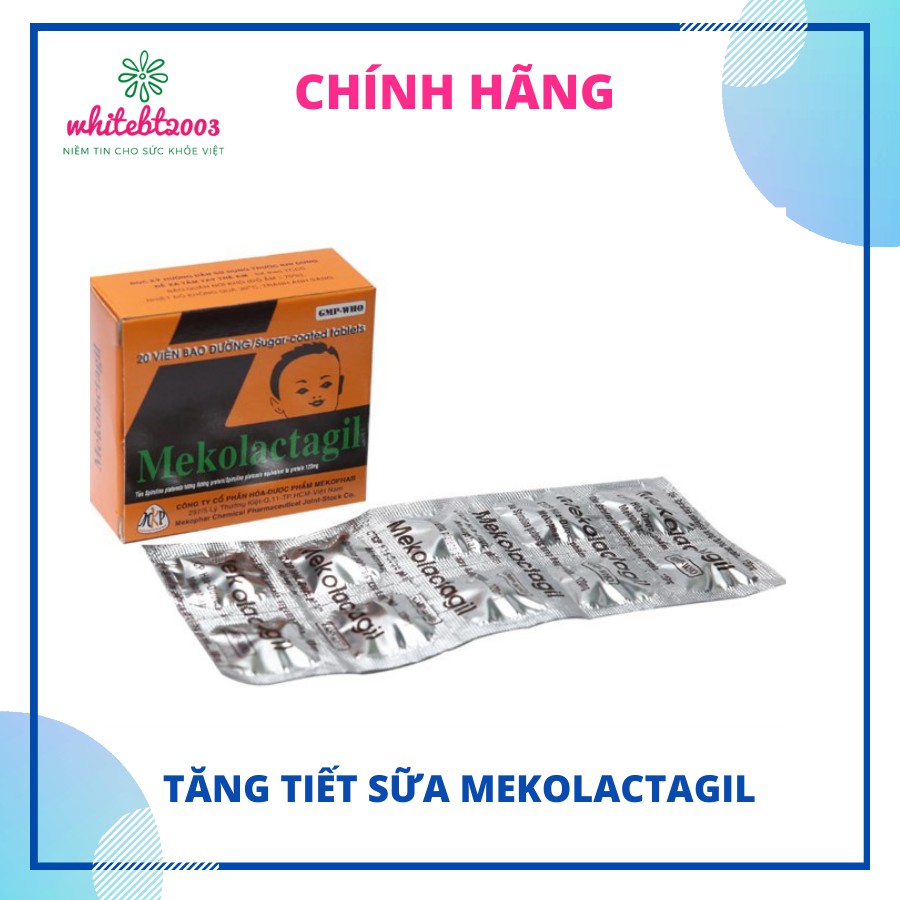 Viên uống tảo tăng tiết sữa Mekolactagil Hộp 20 viên